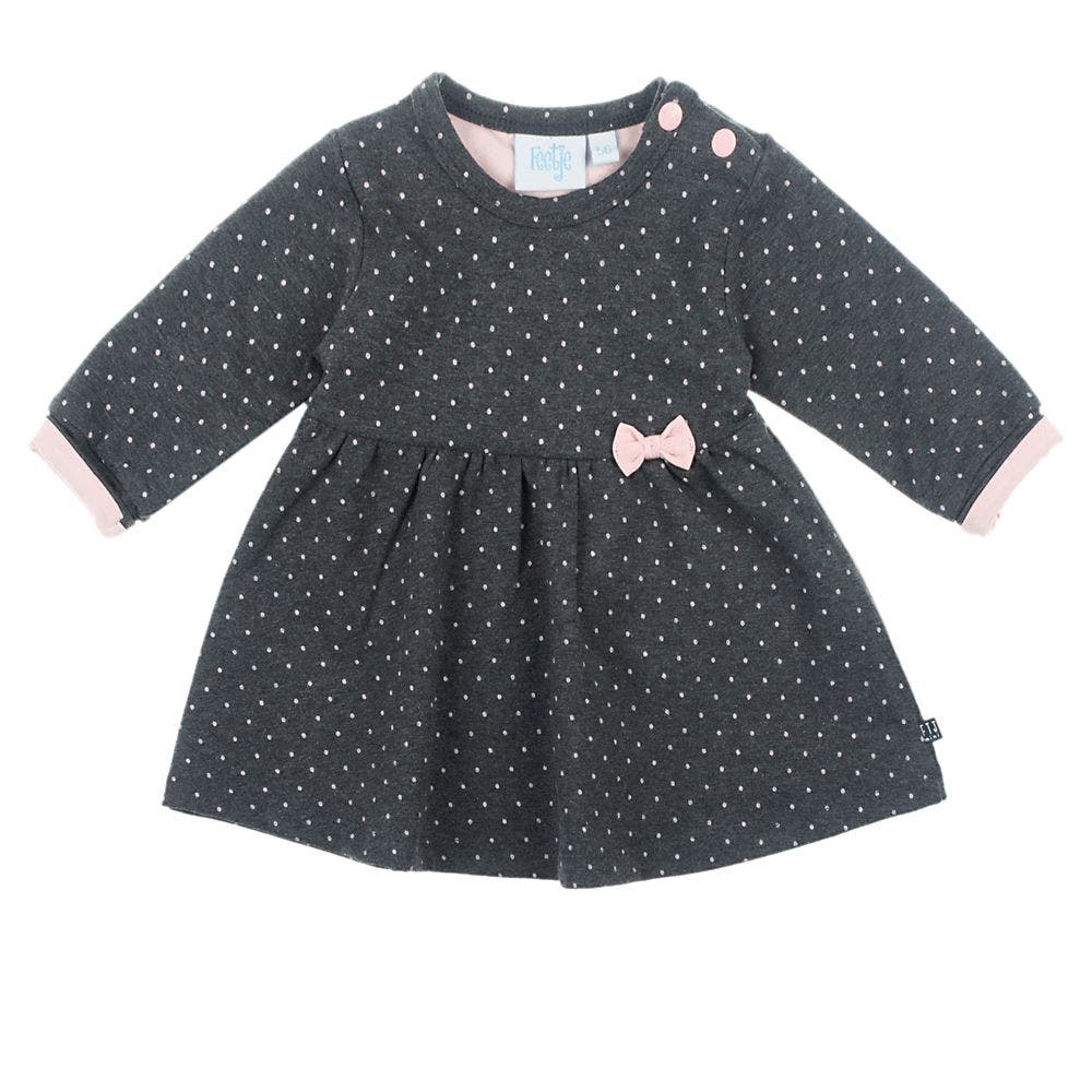 Jurk Feetje FEPMAR25 AOP Dots Antraciet Melange