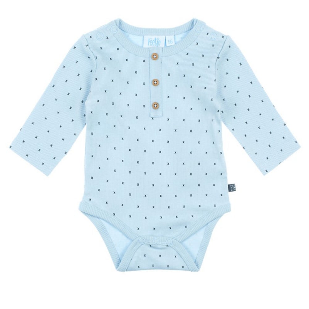 Romper Feetje Mini Person Blauw