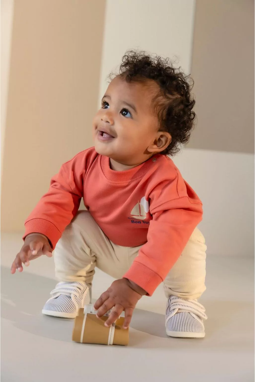 Noppies Baby Sweater - backprint - Burnt Sienna (representatief categoriebeeld)