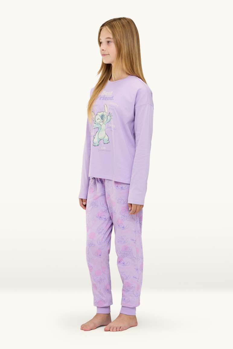 Lilo & Stitch - pyjama - 2-delig - glanseffect
