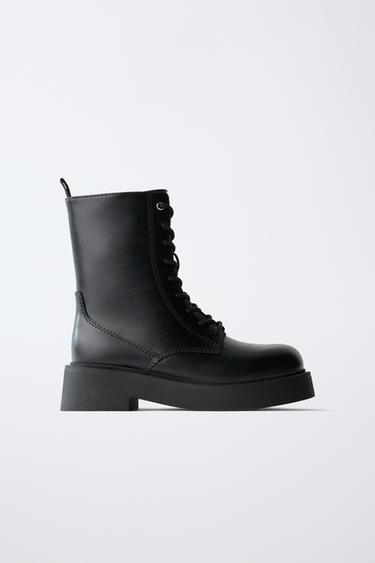 Zwarte Zara-kinderboot met veters