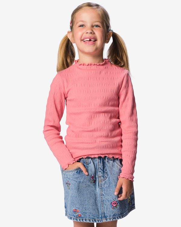 kinder T-shirt jersey roze