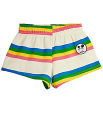 Mini Rodini Ritzratz Stripe-sweatshorts met kleurrijke strepen, officiële productfoto als categorie-illustratie